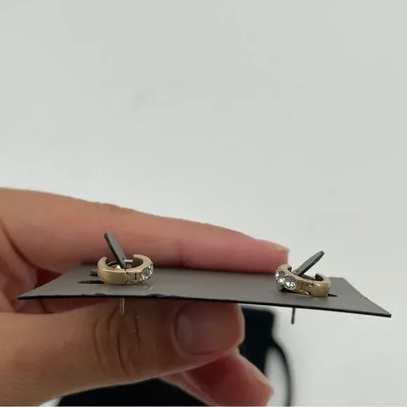 ~All Saints Mini Huggie & Stud Earrings Set NWT Bundle - Picture 4 of 5